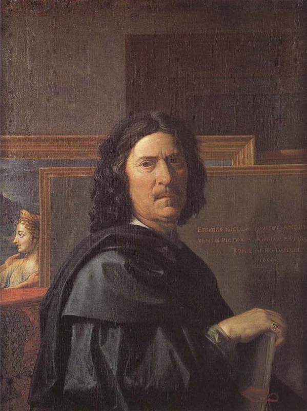 Nicolas Poussin Self-Portrait France oil painting art